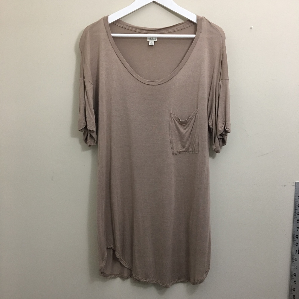 NWOT Oversized Loose Tee Tunic in Beige
